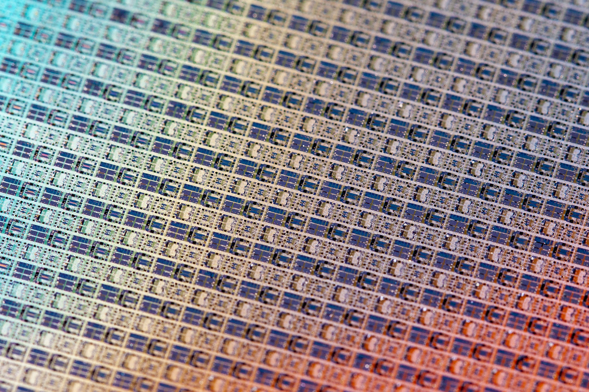 Detailaufnahme von prozessierten Waferschichten