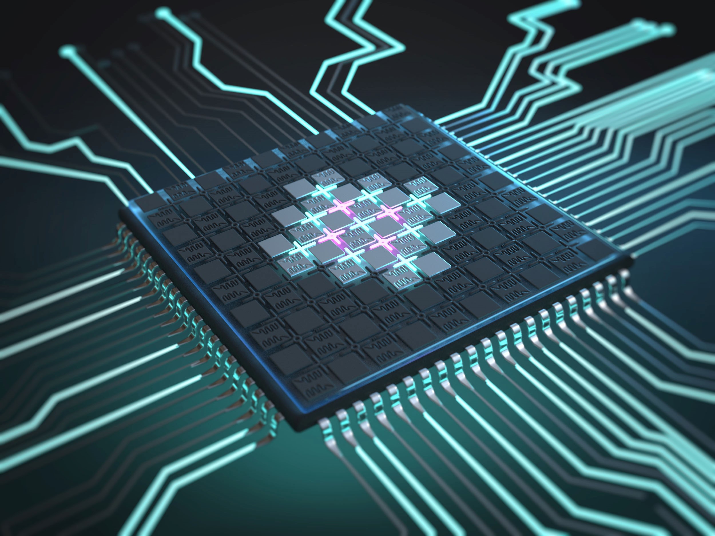 Visualization of a quantum processor